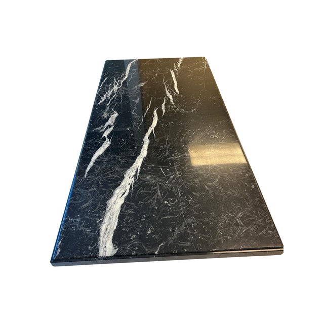 Postmodern 1980s Bullnose Double Ogee Marble Table For Sale - Image 3 of 6