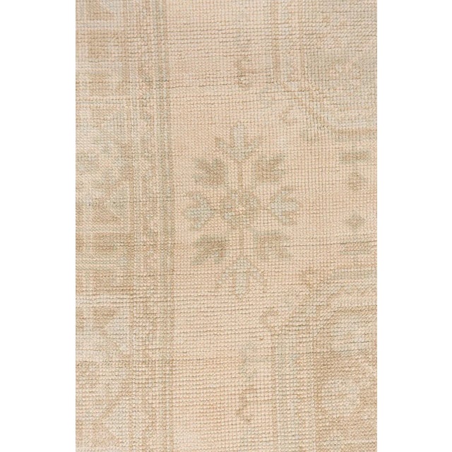 Tan Vintage Circa 1940 Subdued Turkish Oushak Runner 4'7 X 11'3 For Sale - Image 8 of 10