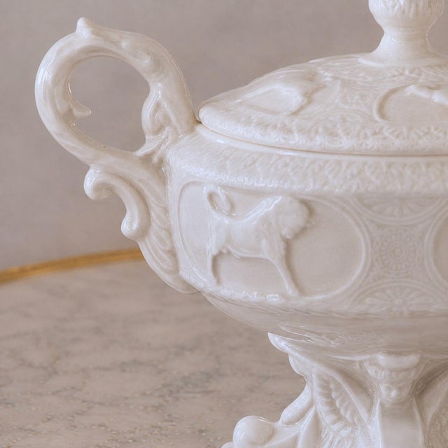 Vintage Italian Capodimonte Porcelain Tureen, 1940s For Sale - Image 6 of 10