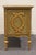 Furniture Classics Louis XVI French Provincial 48" Green and Gold Media Chest W. Gilt Ormolu Style Decoration For Sale - Image 9 of 12