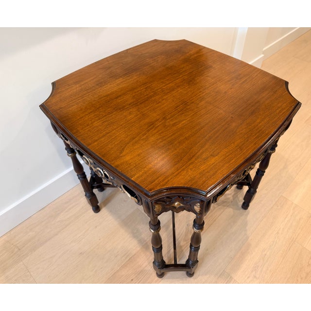 Antique Rococo Reticulated Carved Table For Sale - Image 4 of 10