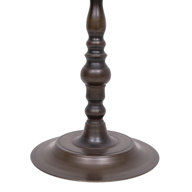 Large Antique Bronze Shabbat Candelabras, Germany, 1900s, Set of 2 For Sale - Image 6 of 11