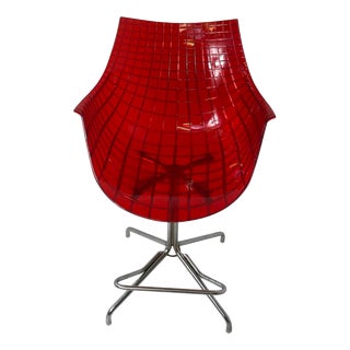 Meridiana Hard Plastic Design Bar Stool on Four-Legged Base by Christophe Pillet for Driade For Sale