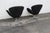 Fritz Hansen Denmark Danish Modern Mid Century Black Swan Chairs a Pair 5379 For Sale - Image 14 of 15
