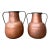 Vintage Moroccan Patinated Hammered Copper Water Jugs - A Pair For Sale