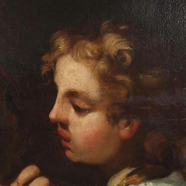 Cleopatra Dissolves a Pearl in a Cup of Vinegar, 1600s, Oil on Canvas For Sale - Image 5 of 11