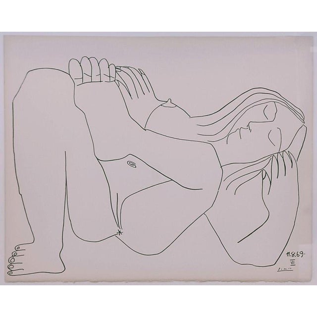 Modern After Pablo Picasso, Couples and Female Nudes, 1969, Lithograph For Sale - Image 3 of 3