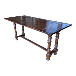 Turned Leg Fold Out Console Table With Drawer For Sale