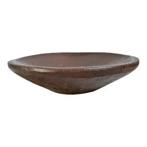 Large Antique Primitive Camping Wood Bowl