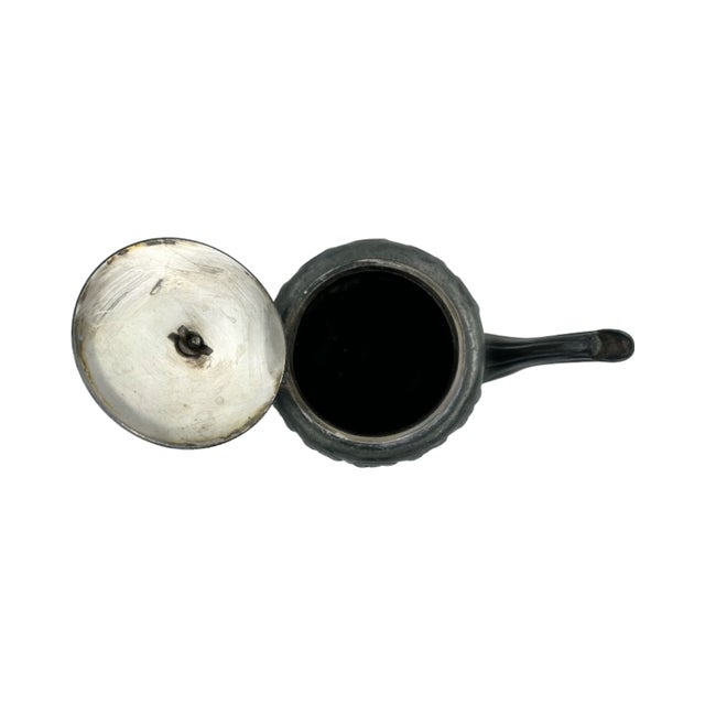 Late 19th Century Antique English Sheffield Silverplate Teapot by Frank Mills | Hannover Works | Repoussé Floral For Sale - Image 5 of 10