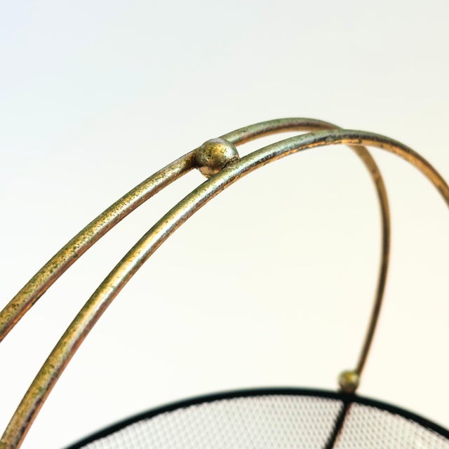MCM Brass and Mesh Circular Fruit Basket For Sale - Image 10 of 12