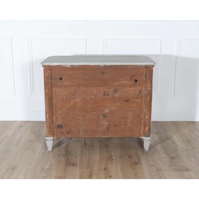 Pair of 19th Century Swedish Gustavian Painted Chests of Drawers For Sale - Image 15 of 16