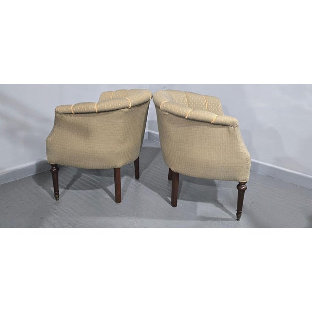 French Walnut Tub Chairs, 1880, Set of 2 For Sale - Image 11 of 14