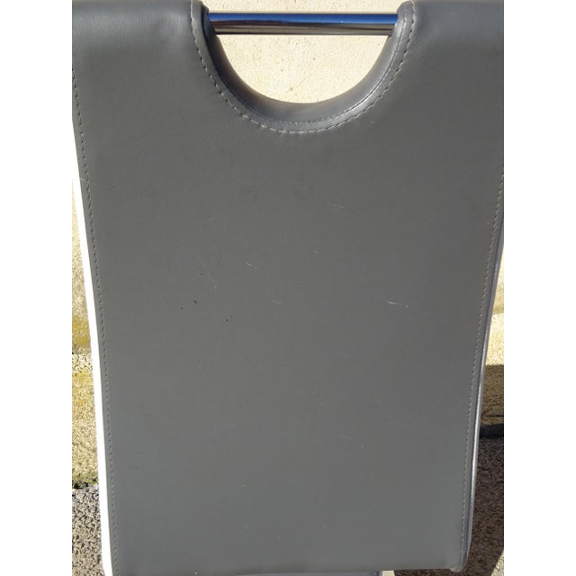 Zig Zag Chairs with Chrome Base, 2000s, Set of 3 For Sale - Image 16 of 18