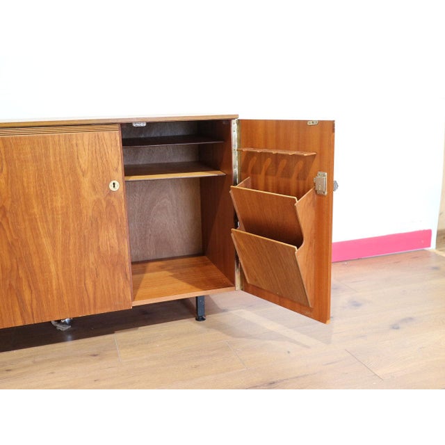 Brown Mid Century Modern Vintage Teak Metamorphic Box Desk Danish Style For Sale - Image 8 of 15