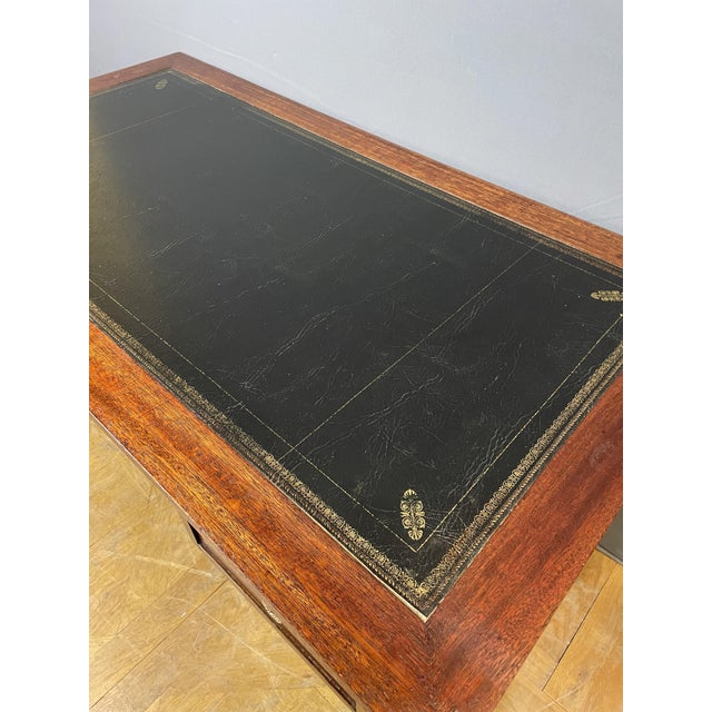 Empire Style Flat Center Desk, 1950s For Sale - Image 10 of 13