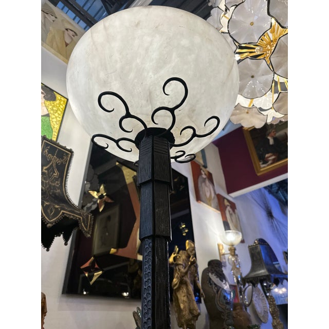 Metal 1920s French Art Deco Period Floor Lamp For Sale - Image 7 of 10