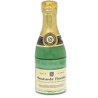 French Milk Glass Champagne Mustard Pot For Sale