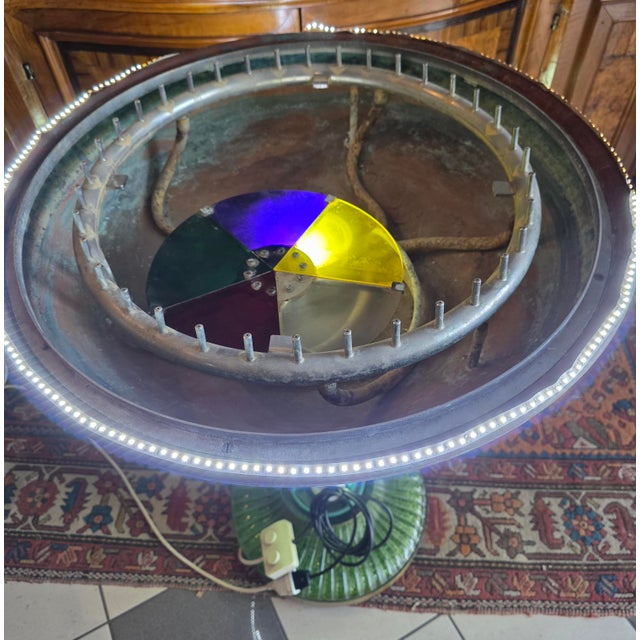 Metal Large Murano Glass Light Fountain, Italy, 1950s For Sale - Image 7 of 13
