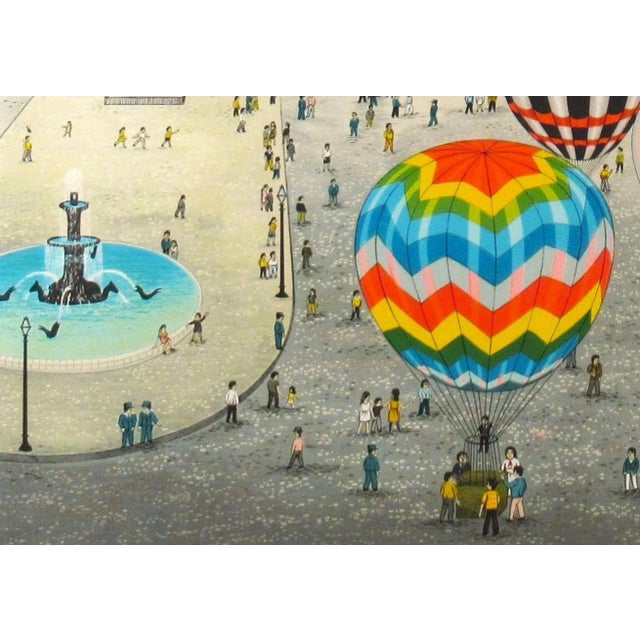 Printmaking Materials Fanch (Francois Ledan), Les Montgolfieres, Place de la Concorde, Paris, 1987 For Sale - Image 7 of 12