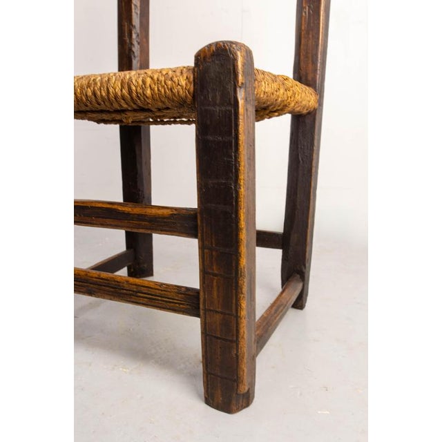 Brown Spanish Side Chairs in Pine, 1800s, Set of 2 For Sale - Image 8 of 11