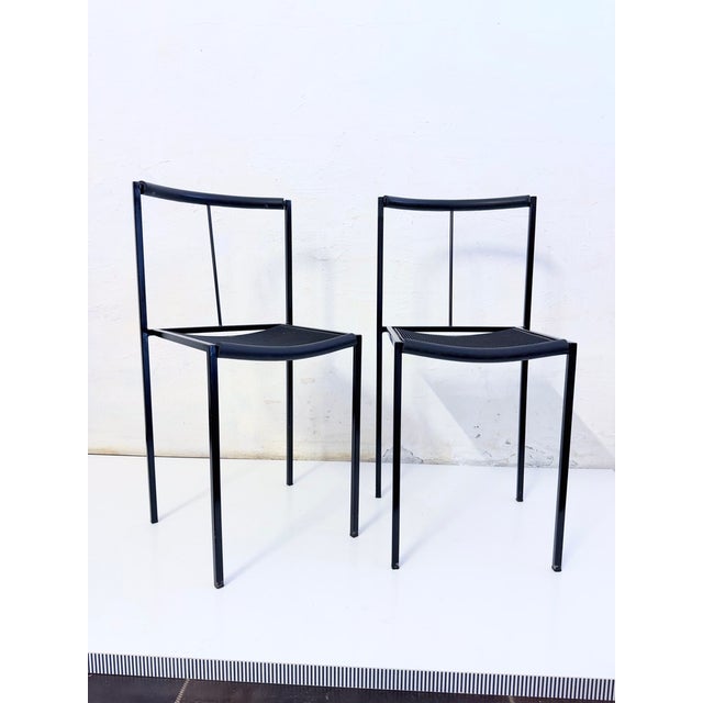 Contemporary Postmodern Chairs Chairs by Maurizio Peregalli for Zeus Noto, 1980s, Set of 2 For Sale - Image 3 of 10