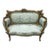 1990s French Baroque Style Sky Blue Sofa For Sale