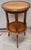 Louis XIV Style Gilt Metal Mounted Mahogany Parquetry Candle Stand Side Table For Sale - Image 4 of 14