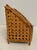 Vintage Rattan Caned Letter Holder or Desk Organizer. Three compartments on top and a large area on bottom. Good condition...