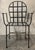 Set of 2 Garden or Dinning Armchairs in Black Wrought Iron, Indoor & Outdoor For Sale - Image 17 of 18