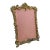 Antique French Rococo Picture Frame Easel Back Brass For Sale