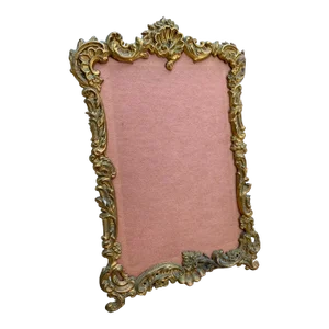 Brass Antique French Rococo Picture Frame