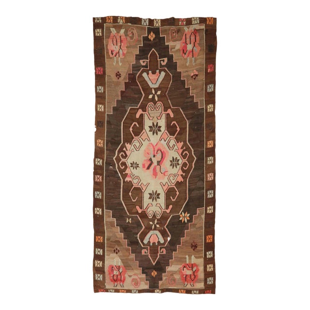 Vintage Handwoven Turkish Kilim Rug For Sale