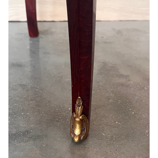 Pair of French Kidney Shape Nightstands Bedside Tables Louis Xvi, Circa 1910 For Sale - Image 12 of 12