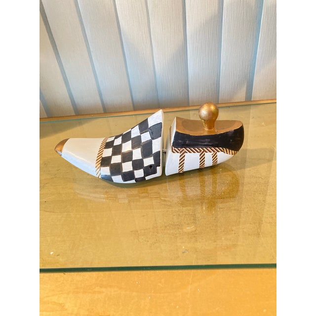 Contemporary Shoe Form-Hand Painted For Sale - Image 3 of 5