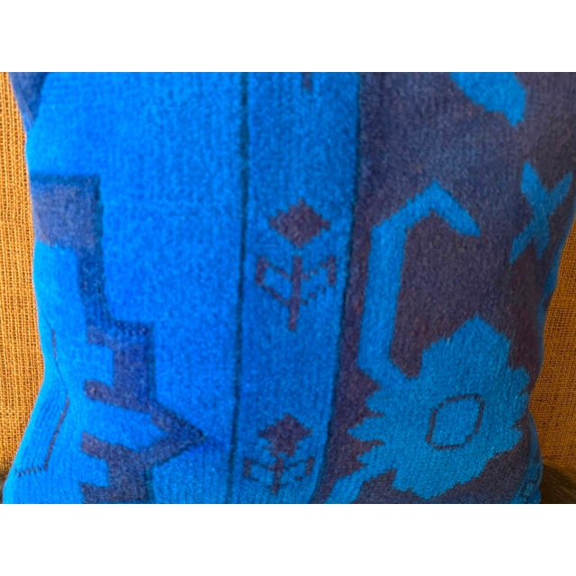 Vintage Turkish Wool Medallion Pillow For Sale - Image 11 of 12