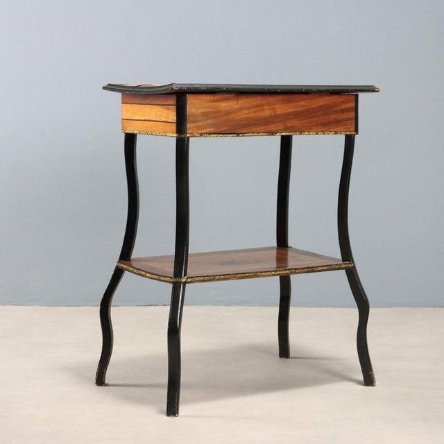 Antique Sewing Table in Wood, 19th Century For Sale - Image 11 of 12