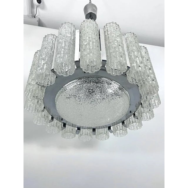Mid-Century Murano Glass Element Ceiling Lights, Italy, 1960s, Set of 2 For Sale - Image 4 of 12