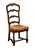 VINTAGE ANTIQUE Country French Style Ladderback Dining Side Chair 43.5" High 19.25" Wide 27" Deep Seat: 18.5" High We...