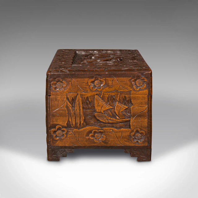 1920s 1920s Small Antique Apprentice Chest, English, Camphorwood, Storage Box For Sale - Image 5 of 12