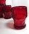 Vintage Ruby Glass Anchor Hocking Honey Comb Tumblers- Set of 7 For Sale - Image 12 of 12