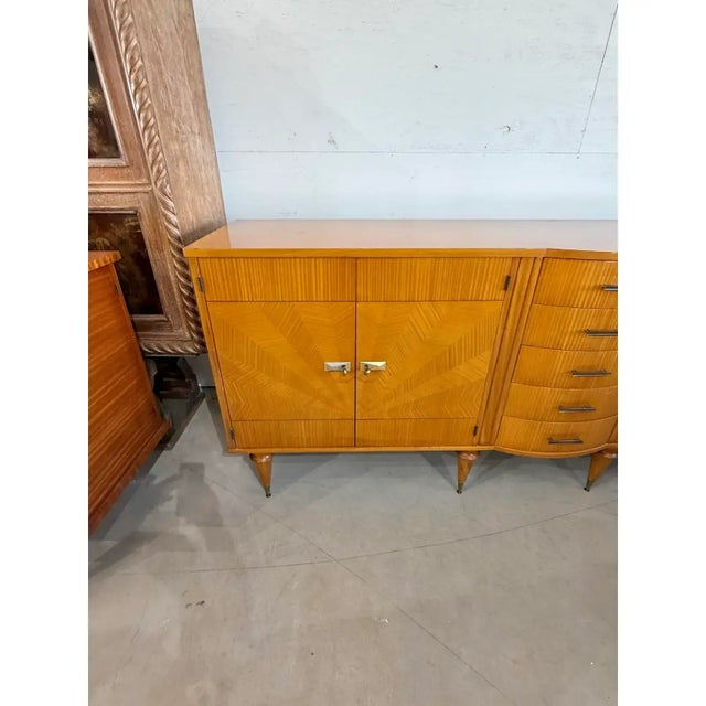 1940s French Art Deco ''Sunburst'' Sideboard or Credenzas For Sale - Image 12 of 16