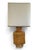 Mustard yellow glazed ceramic lamp with a floral diamond pattern — France, 1960s-1970s Important mustard yellow glazed...