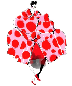 Polka Dot Comme by Annie Naranian