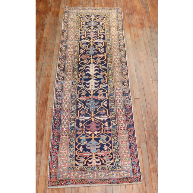Antique Persian Heriz Runner For Sale In New York - Image 6 of 18