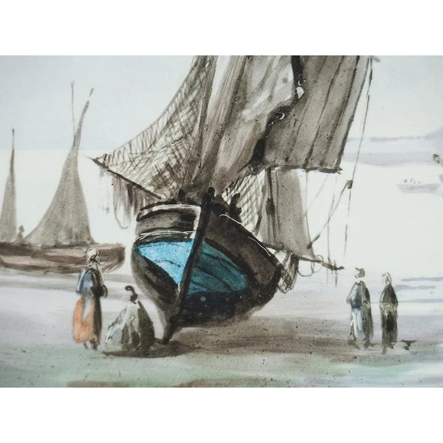 Paysage Maritime Earthenware Dish For Sale - Image 8 of 10