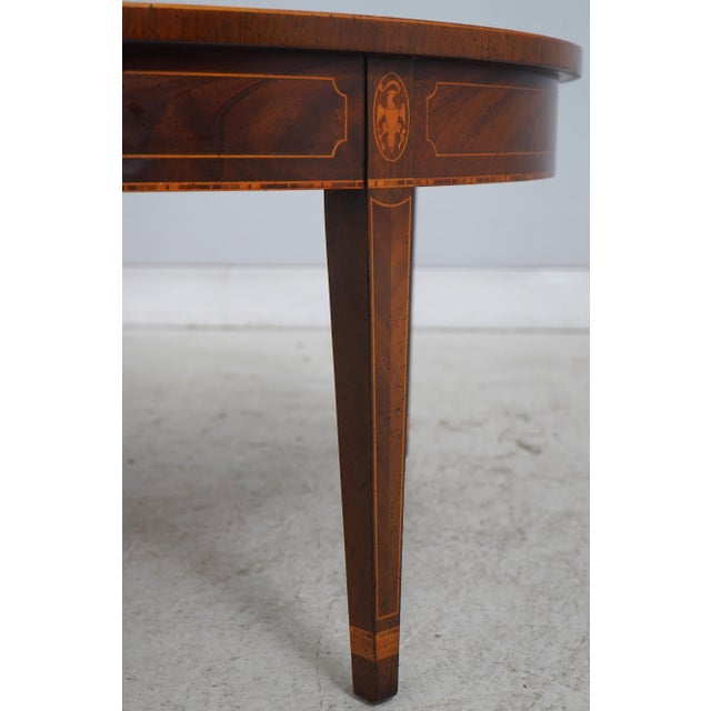Kindel Winterthur Round Inlaid Coffee Table For Sale In Philadelphia - Image 6 of 14