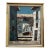 Mid Century Architectural Landscape Oil Painting Framed and Signed by the Artist. Circa 1960s For Sale
