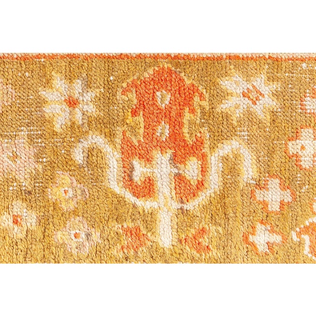Textile Early 20th Century Turkish Oushak For Sale - Image 7 of 9