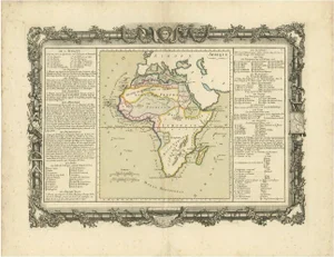 Antique Map of Africa by Claude Buy De Mornas, 1761